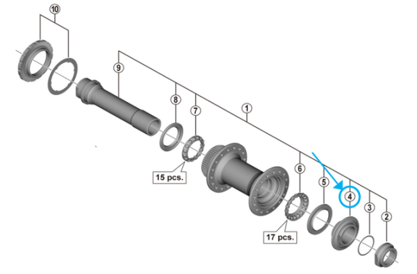 Shimano Konus HB-MT400-B rechts