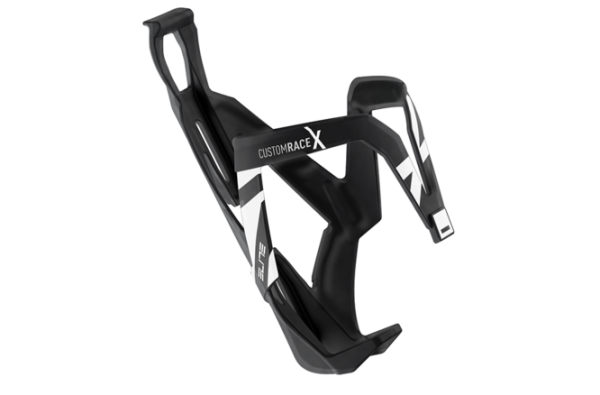 Elite Bidonhalter Custom Race X glossy schwarz-weiss