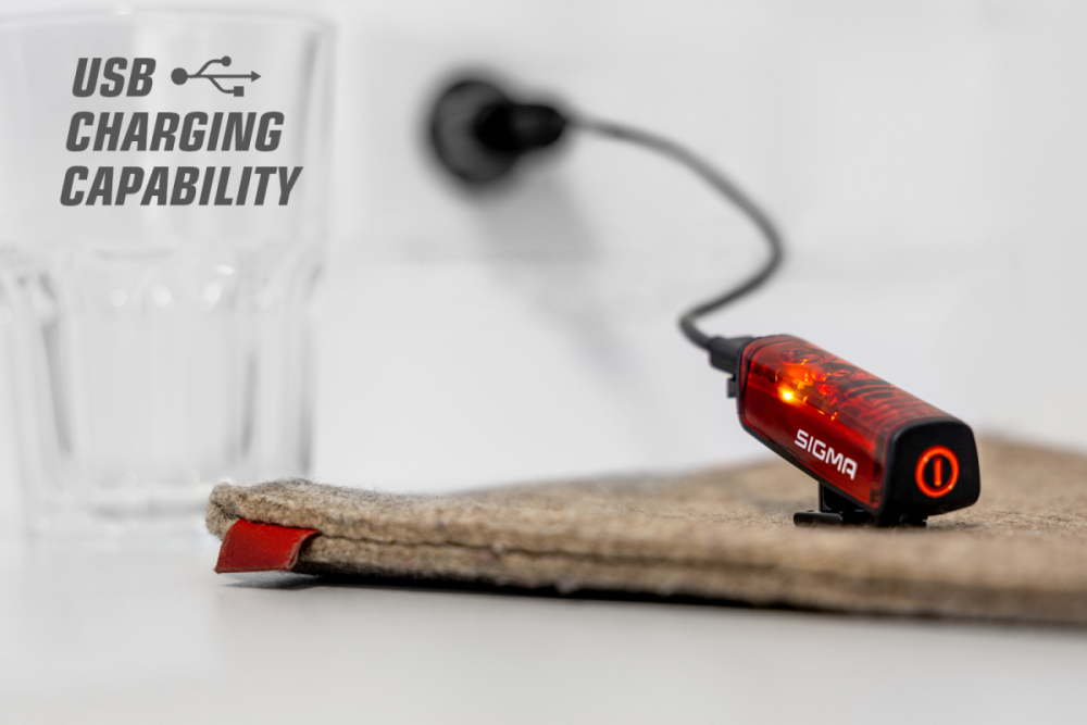 SIGMA SPORT Sigma Rücklicht Blaze USB LED mit Bremslichtfunktion schwarz