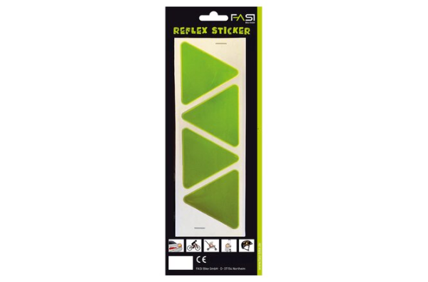 FASI reflektierende Dreiecke selbstklebend gelb