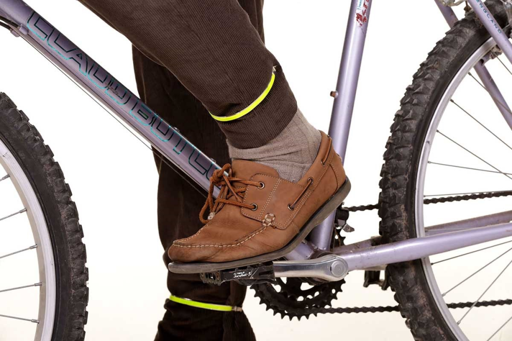 FASI Hosenspangen 8 mm Edelstahl gelb refektierend