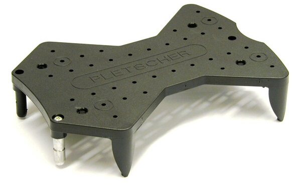 Pletscher Korb Standard Gepäckträger fein mit 3-Punkte Adapter schwarz