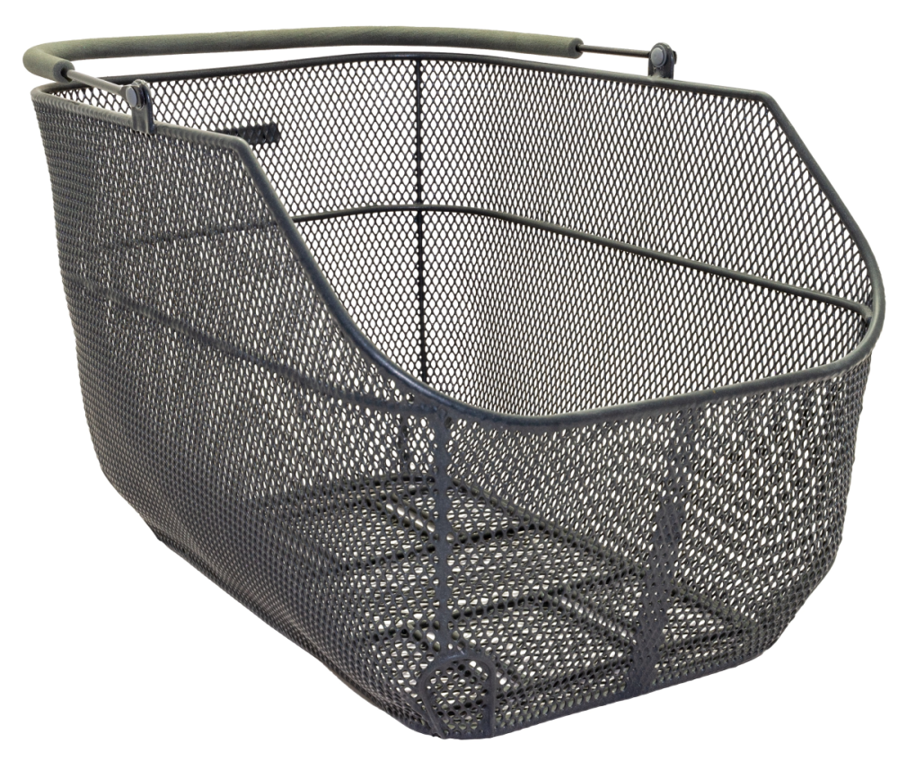 Pletscher Korb Deluxe XXL Gepäckträger fein mit 3-Punkte Adapter schwarz