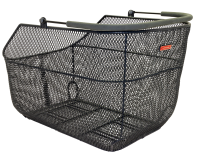 Pletscher Korb Deluxe XXL Gepäckträger fein mit 3-Punkte Adapter schwarz