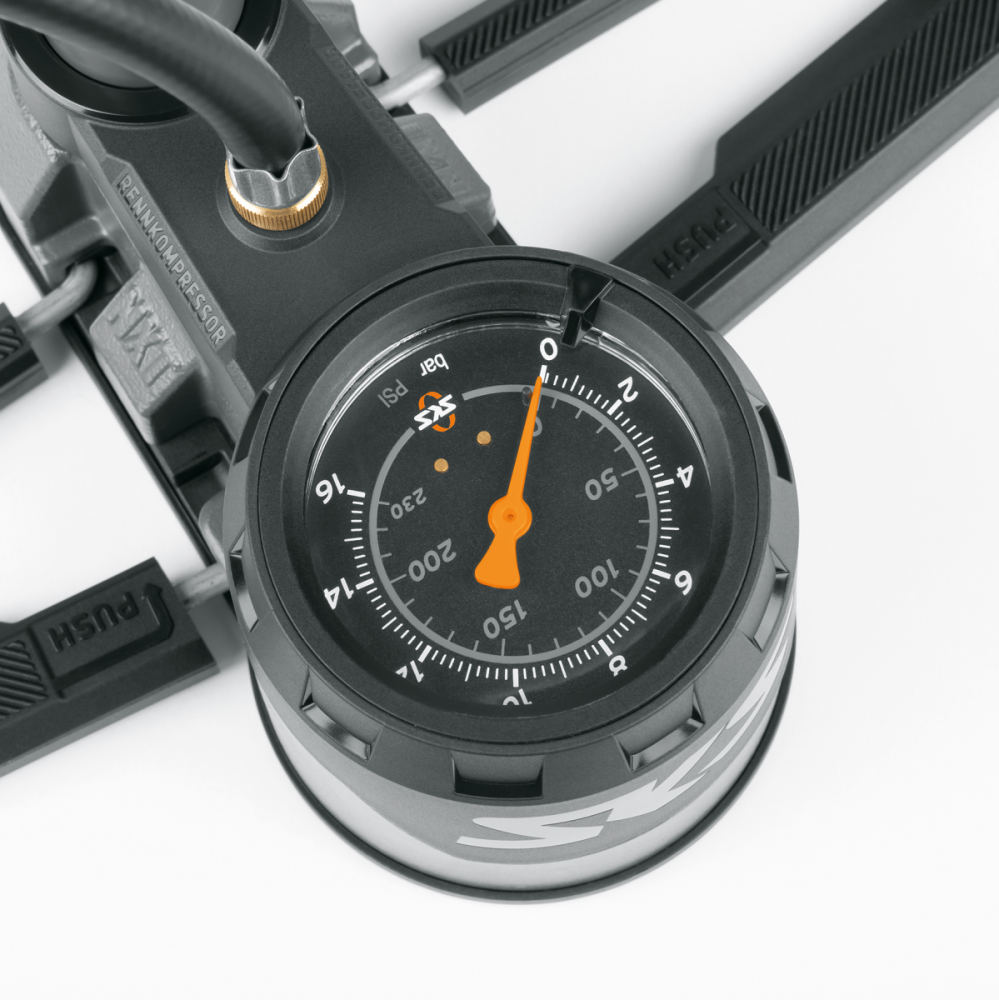 SKS Standpumpe Rennkompressor NXT Stahl Multi Valve schwarz