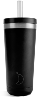 Chilly’s Chilly's Original Straw Coffee Cup 500ml Monochrome Black