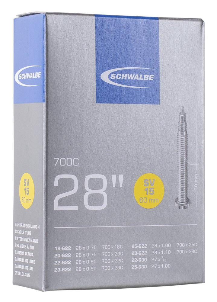 Schwalbe Schlauch SV15 28" 18/28-622/630 Prestaventil 60 mm